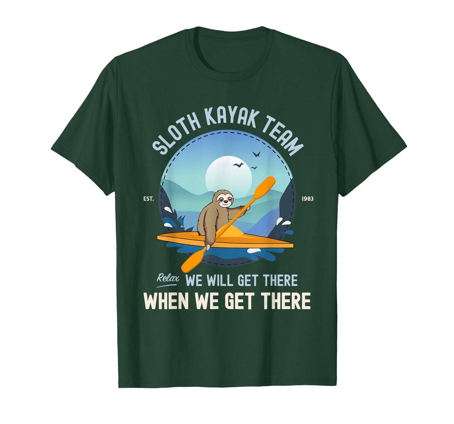 Sloth Kayak Shirt, Sloth Kayak Team T-Shirt