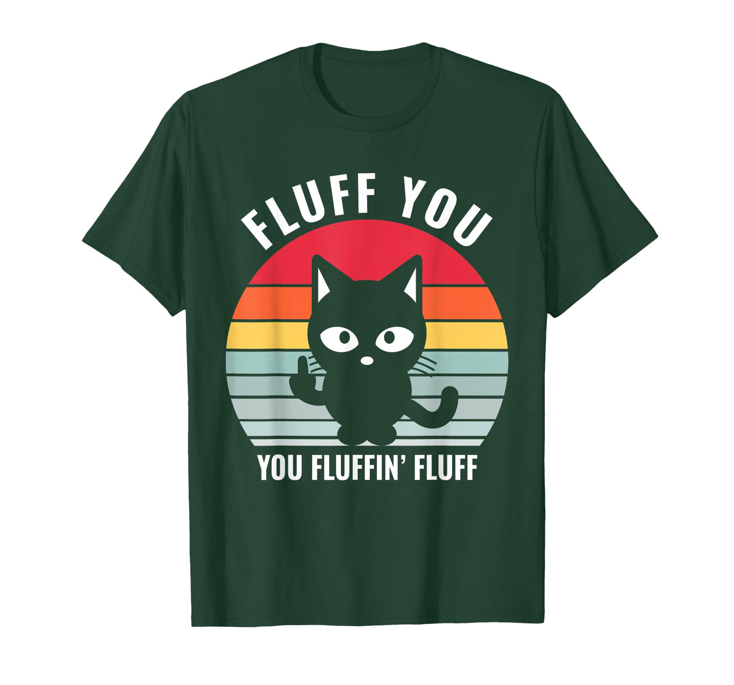 Mean Kitty Cat Middle Finger T-Shirt