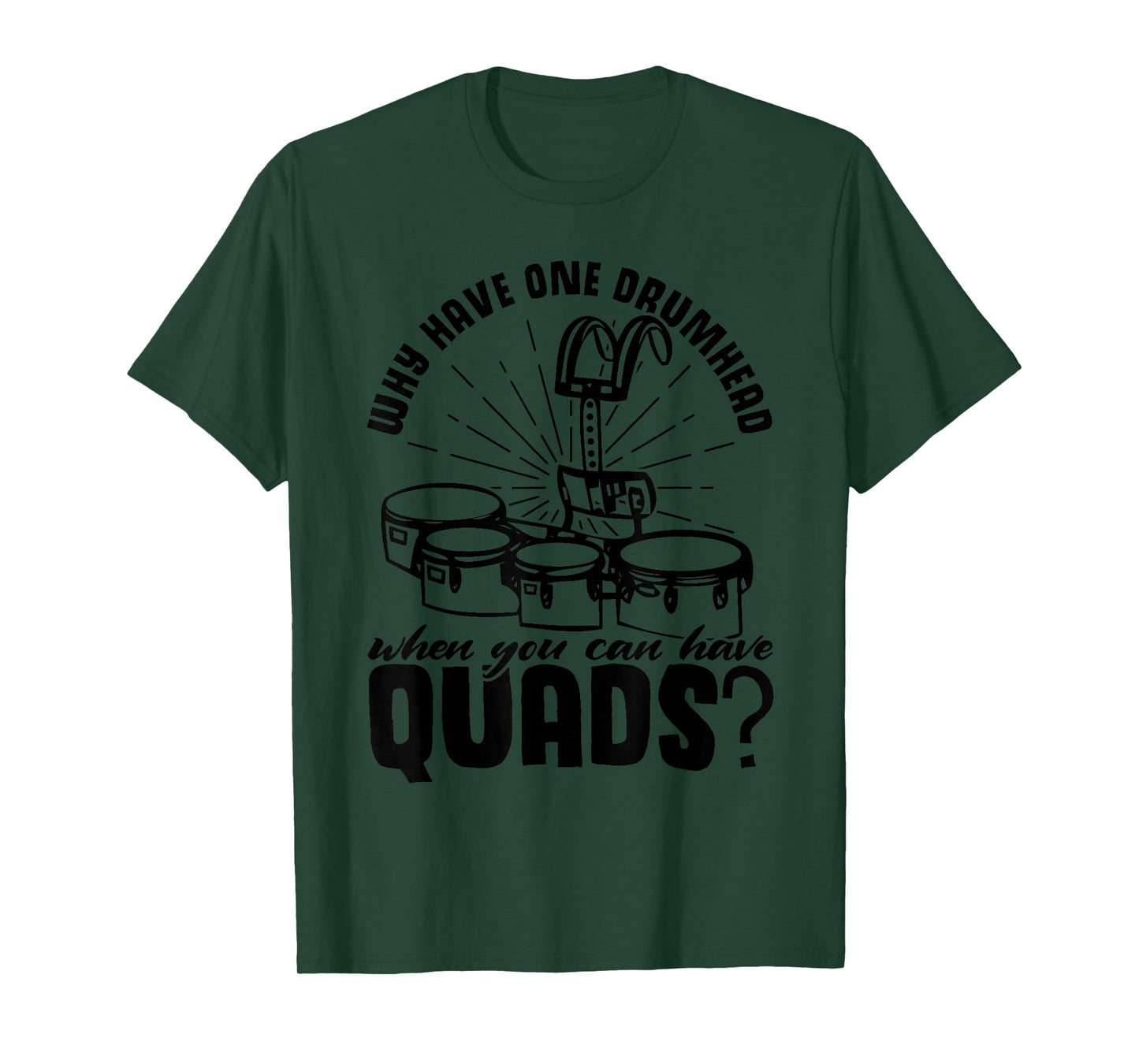 School Marching Band Tenor Drums Funny Drummer T-Shirt