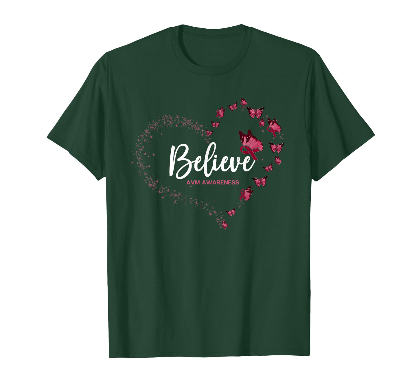 AVM Awareness Butterfly Believe T-Shirt