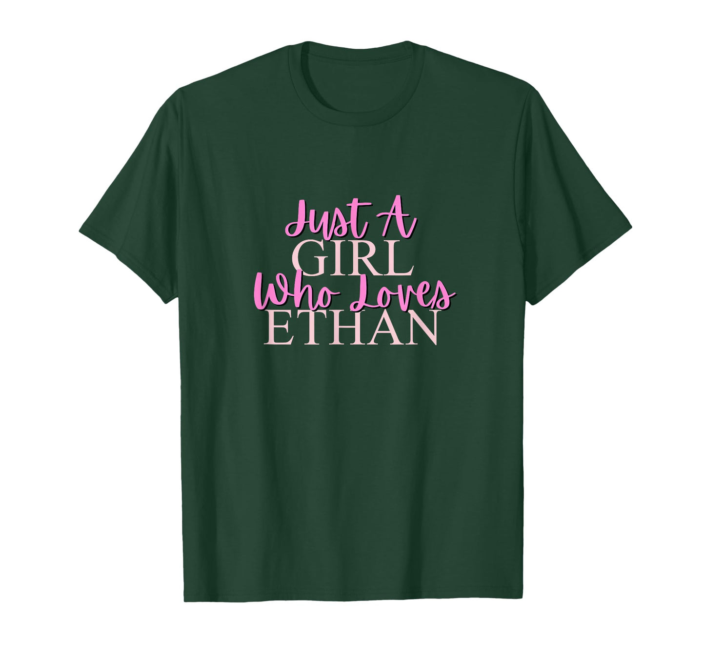 A Girl Who Loves Ethan Cute T-Shirt
