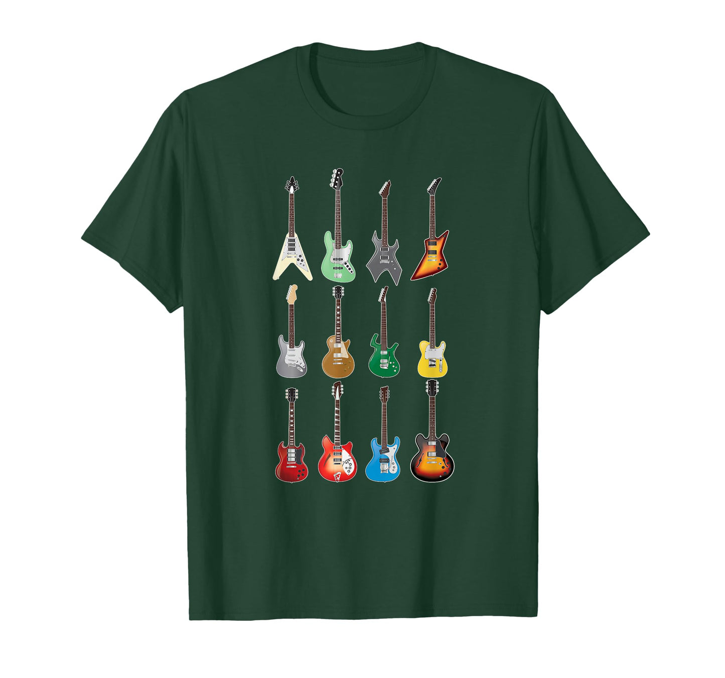 Electric Guitarist T-Shirt - Vintage Guitar Collection 2 T-Shirt
