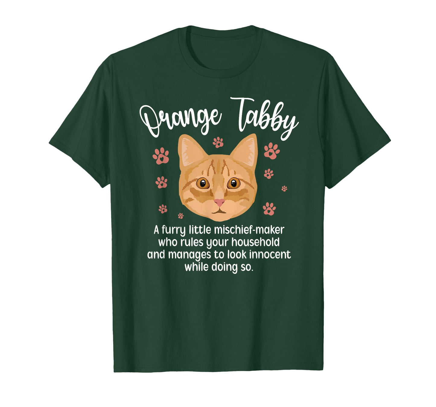 Funny Orange Tabby Cat Owner Orange Tabby Cat Lover T-Shirt