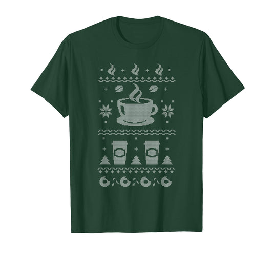 Coffee Ugly Christmas T-Shirt