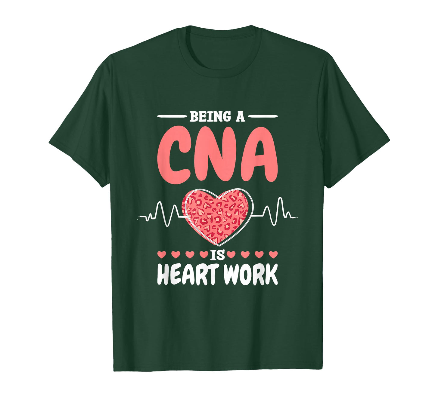 CNA Is A Heartwork Certified Nurse Assistant and RN T-Shirt, Small, Black