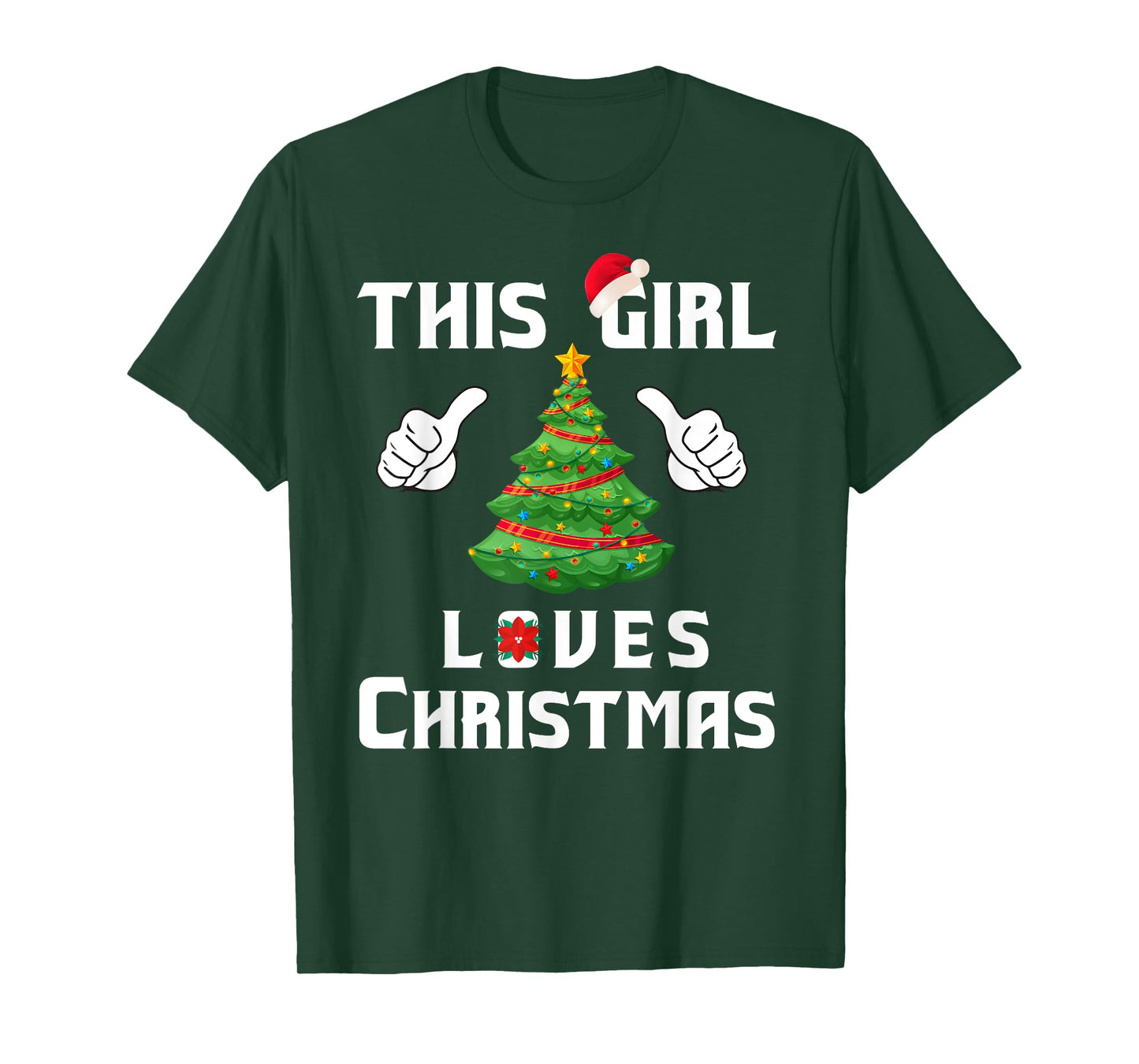 This Girl Loves Christmas T-shirt - Funny Christmas Shirt T-Shirt