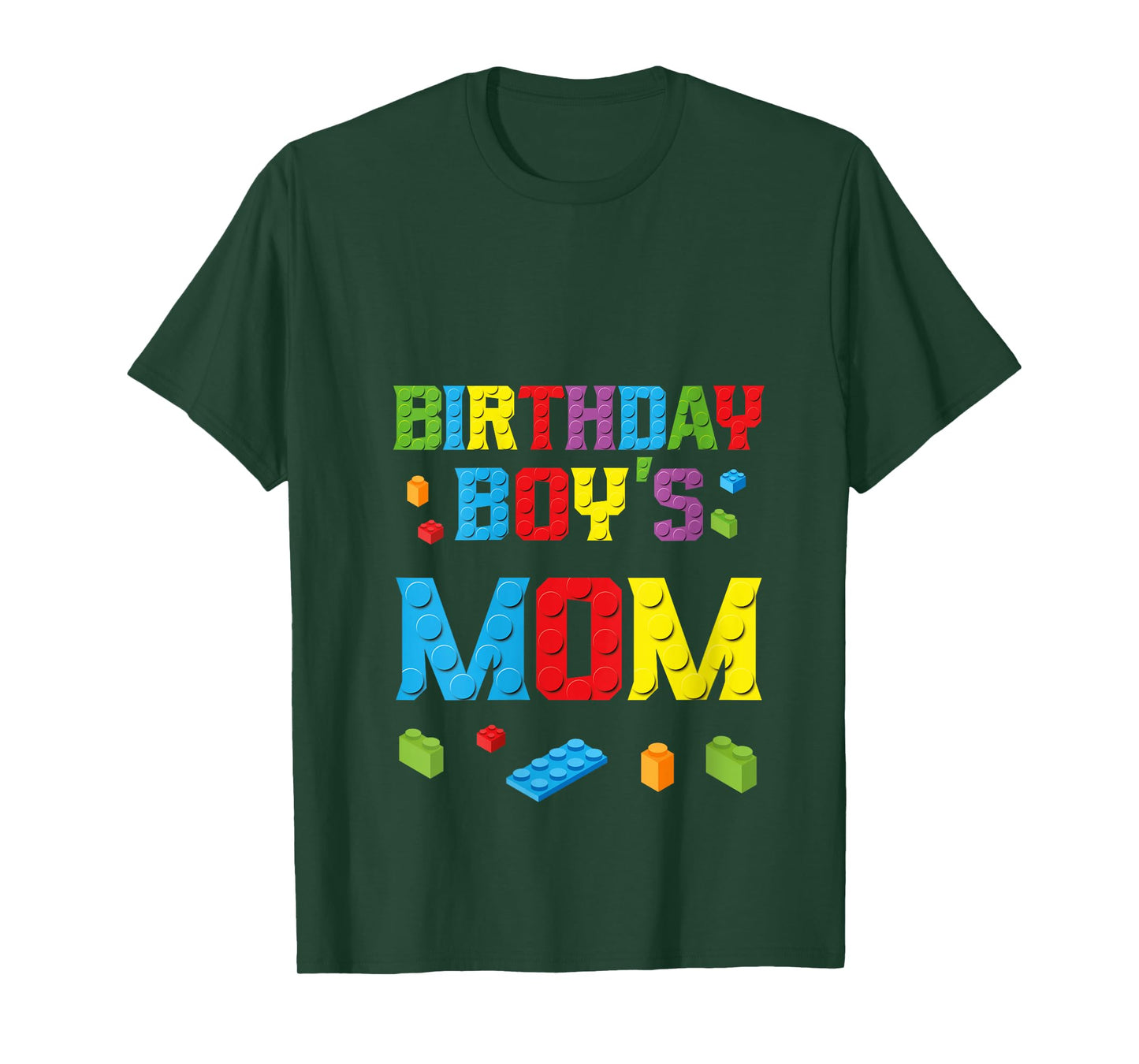 Womens Master Builder Birthday Boy's Mom Building Bricks Blocks V-Neck T-Shirt