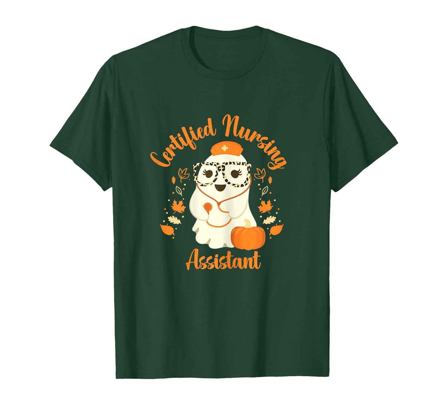 Certified Nursing Assistant CNA Ghost Halloween Nurse T-Shirt