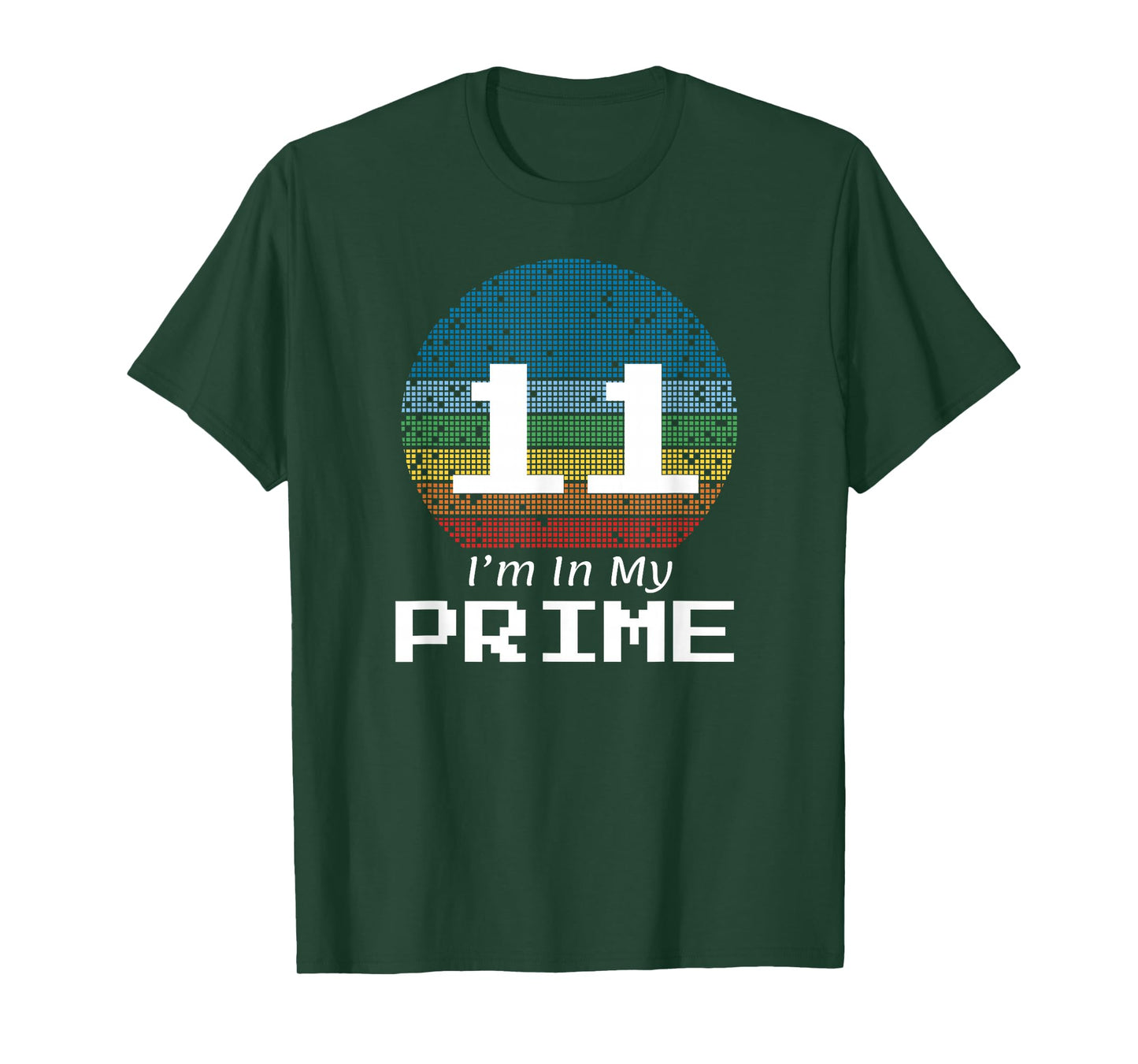 11 Year Old Birthday Prime Number Math T-Shirt