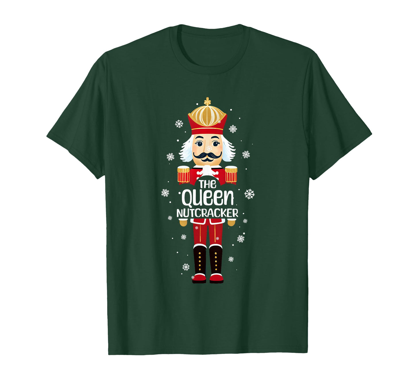 Cool Queen Nutcracker Funny Christmas Family Matching Pajama T-Shirt