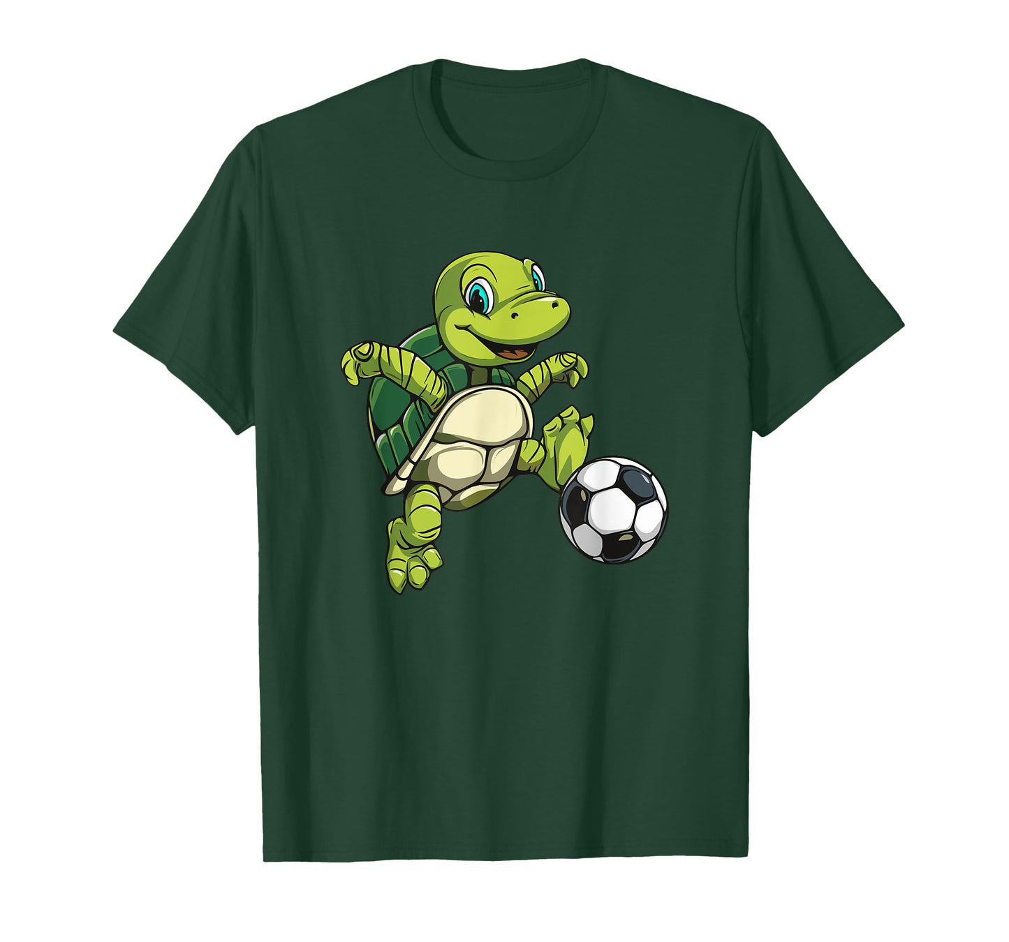 Cute Turtle Wildlife Tortoise Soccer Player T-Shirt