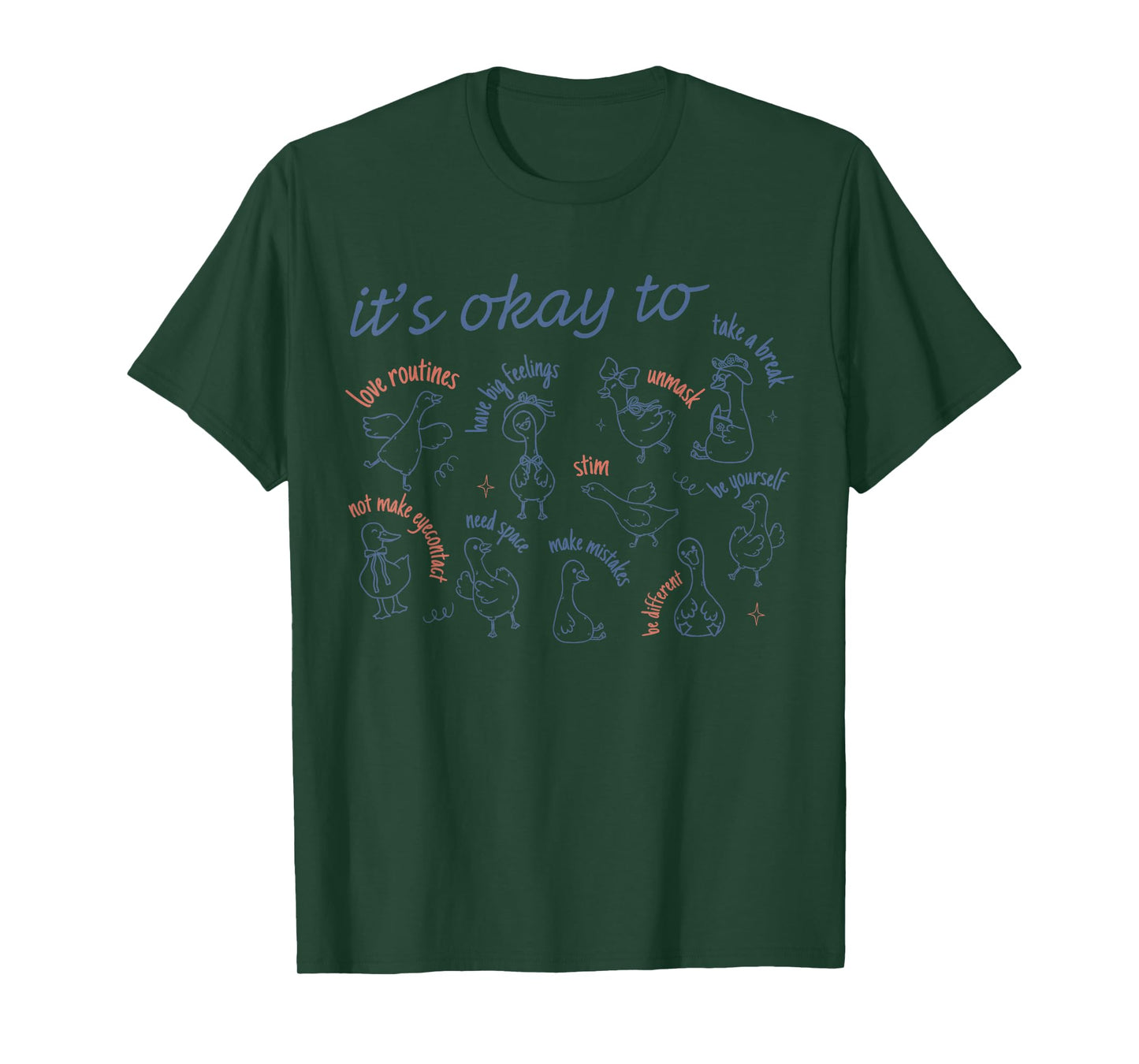 It's Okay to Sped Team Teacher Silly Goose Autism Awareness T-Shirt
