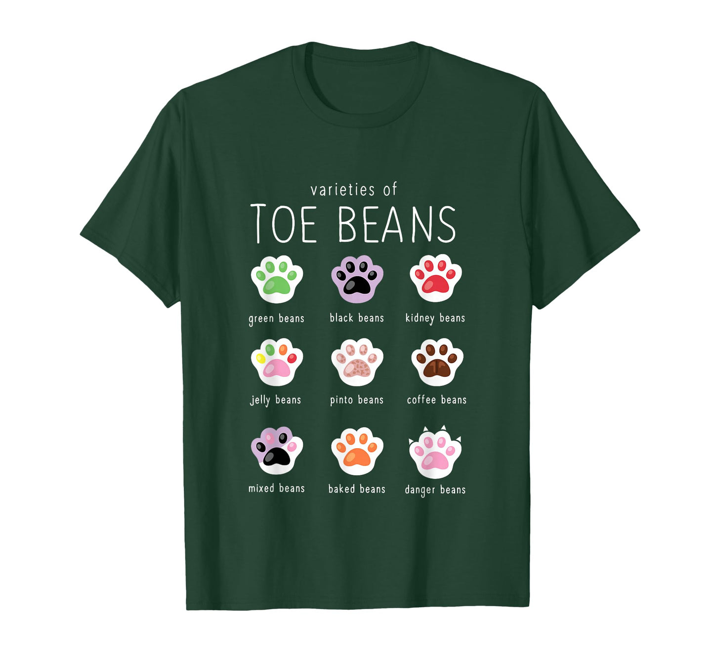 Funny Cat Lover Toe Beans T-Shirt