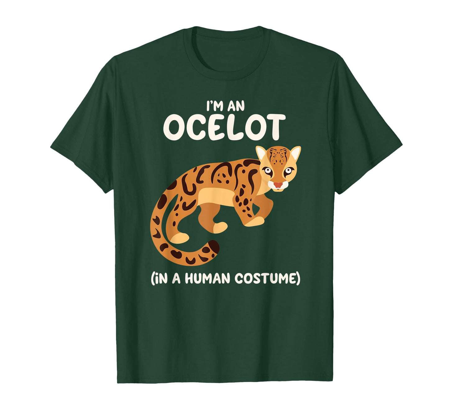 Ocelot Costume Funny Halloween Graphic T-Shirt