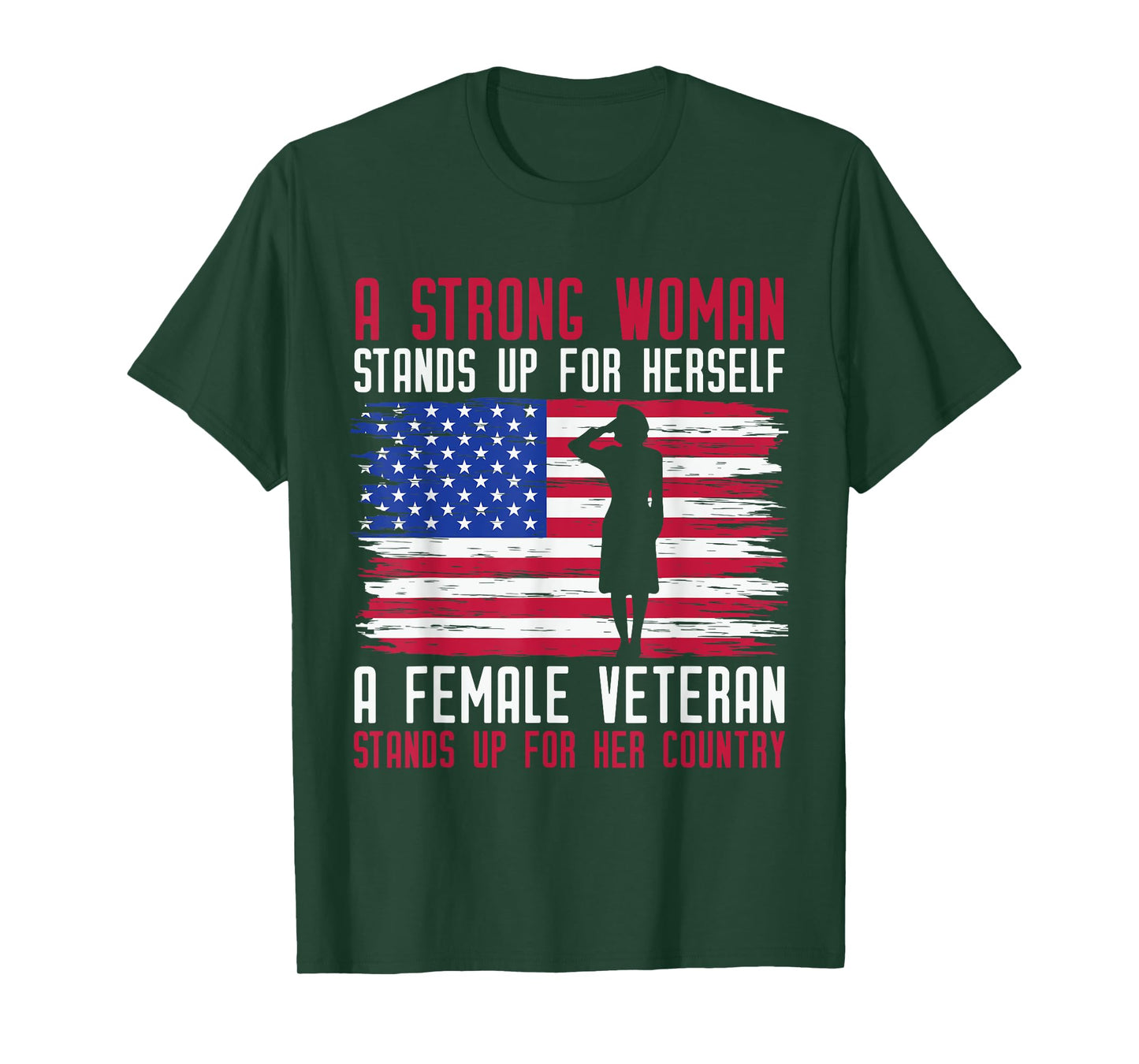 Female Veteran USA T-Shirt