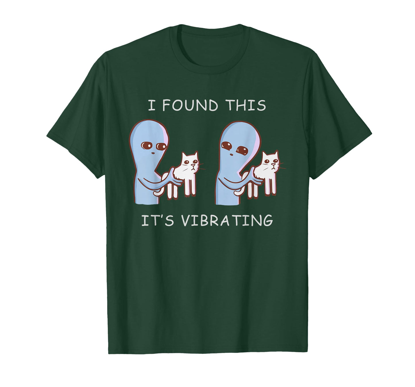 Strange planet vibrating cat - funny cat lovers T-Shirt