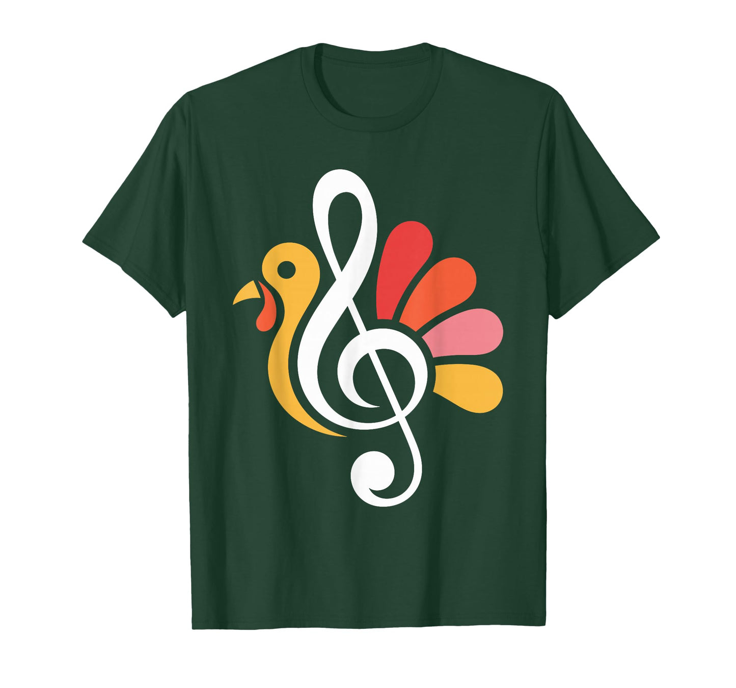 Turkey Teachers Music Teacher Note Thanksgiving Fall Autumn T-Shirt