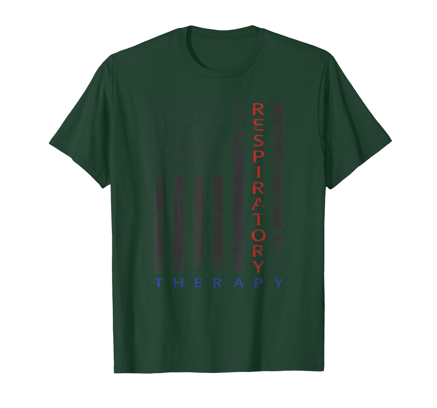 Respiratory Therapy - Patriotic American Flag - RRT - RT T-Shirt for Women Men
