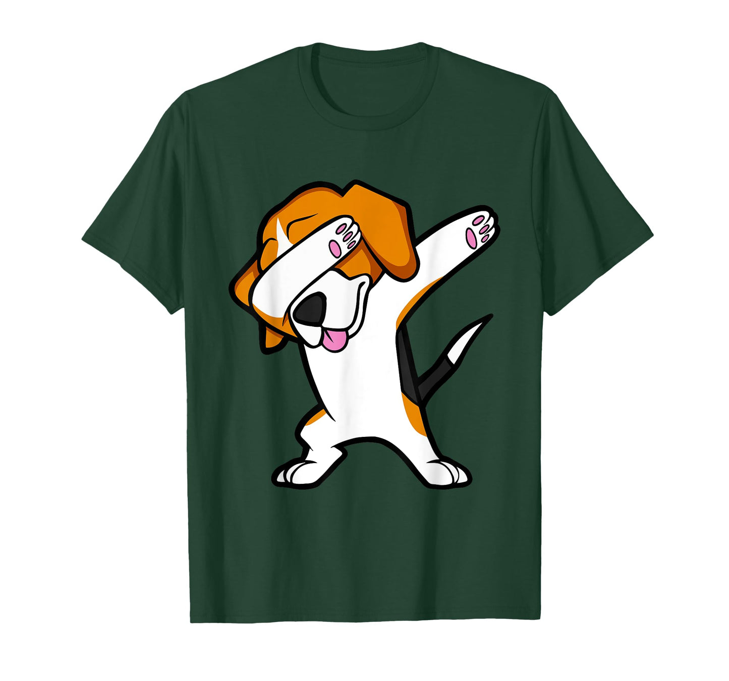 Funny Dabbing Beagle Tshirt Hip Hop Dance Dab Dog Shirt Men Women Girls Kids T-Shirt