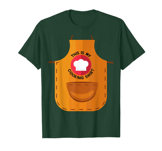 Apron This Is My Cooking Shirt Chef Hat Professional Chef T-Shirt