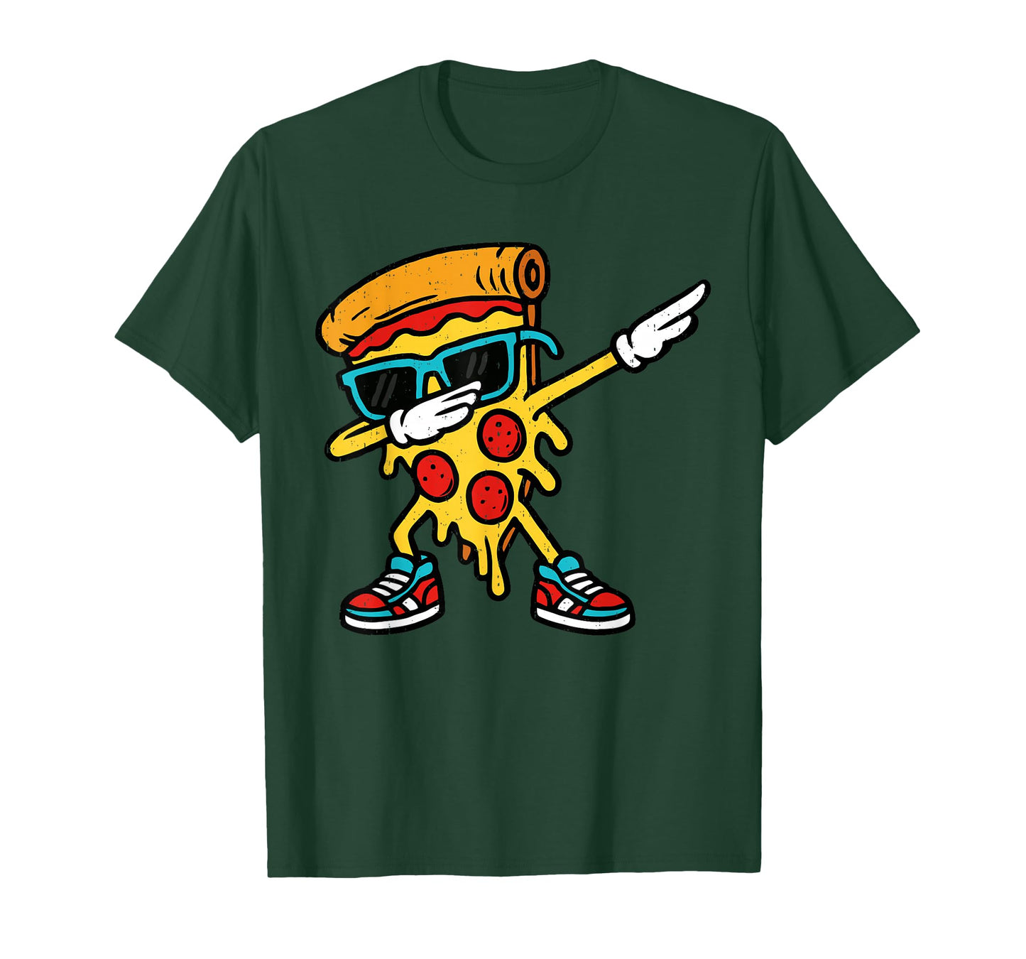 Dabbing Pizza Slice Fast Food Lover Foodie Dab Dance T-Shirt