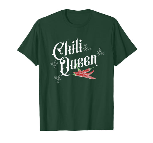Chili Queen, Hot Spicy Pepper Lover Chili Cookoff Winner T-Shirt