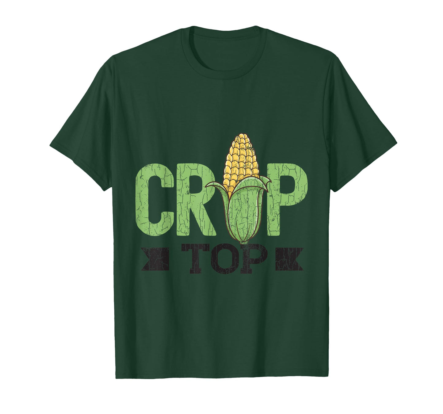 Corn Crop Top Funny Farming Farmer Tractor Farm Graphic T-Shirt