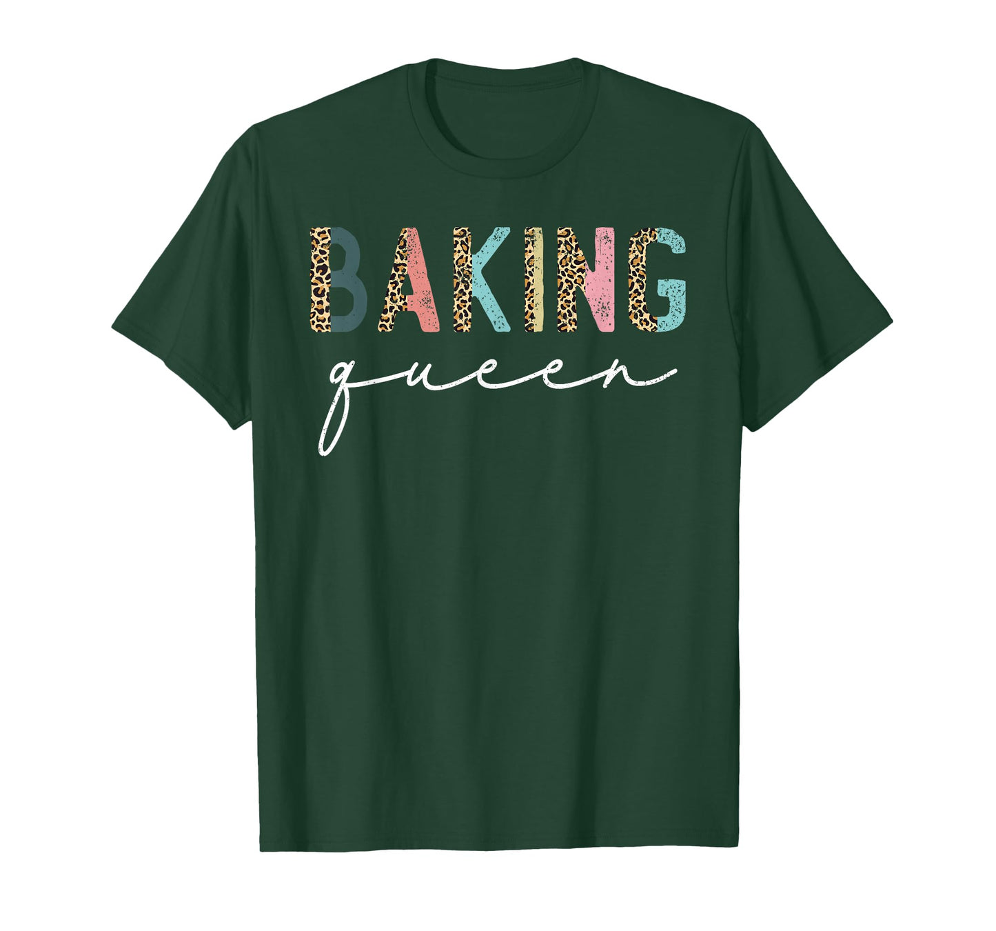 Baking Queen Leopard Baking Lover Baker Pastry Chef Bakery T-Shirt