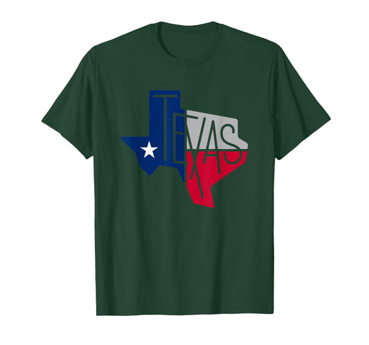 Beautiful Texas State Flag Star Silhouette T-Shirt