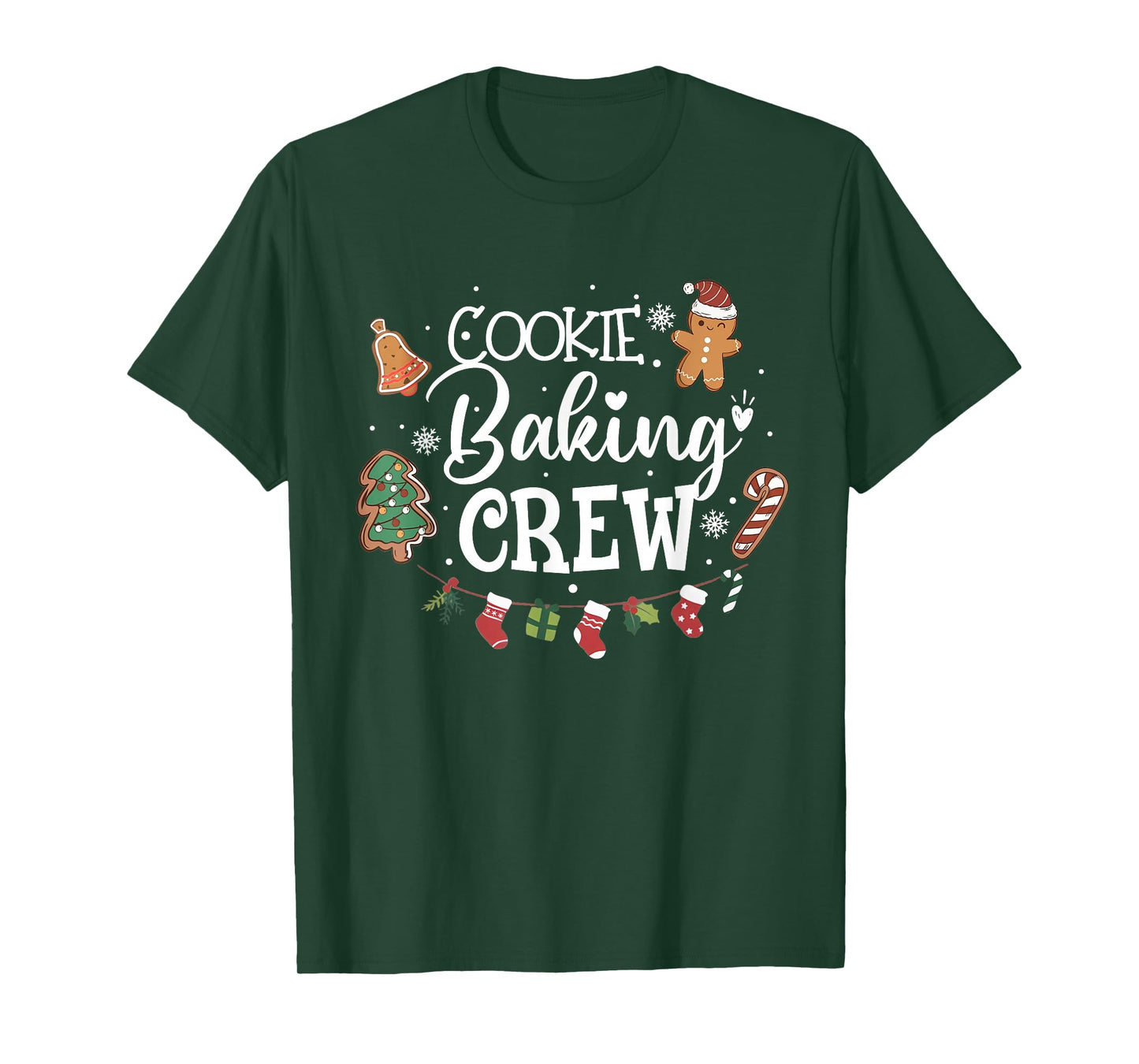 Christmas Cookie Baking Crew Family Baking Team Christmas T-Shirt