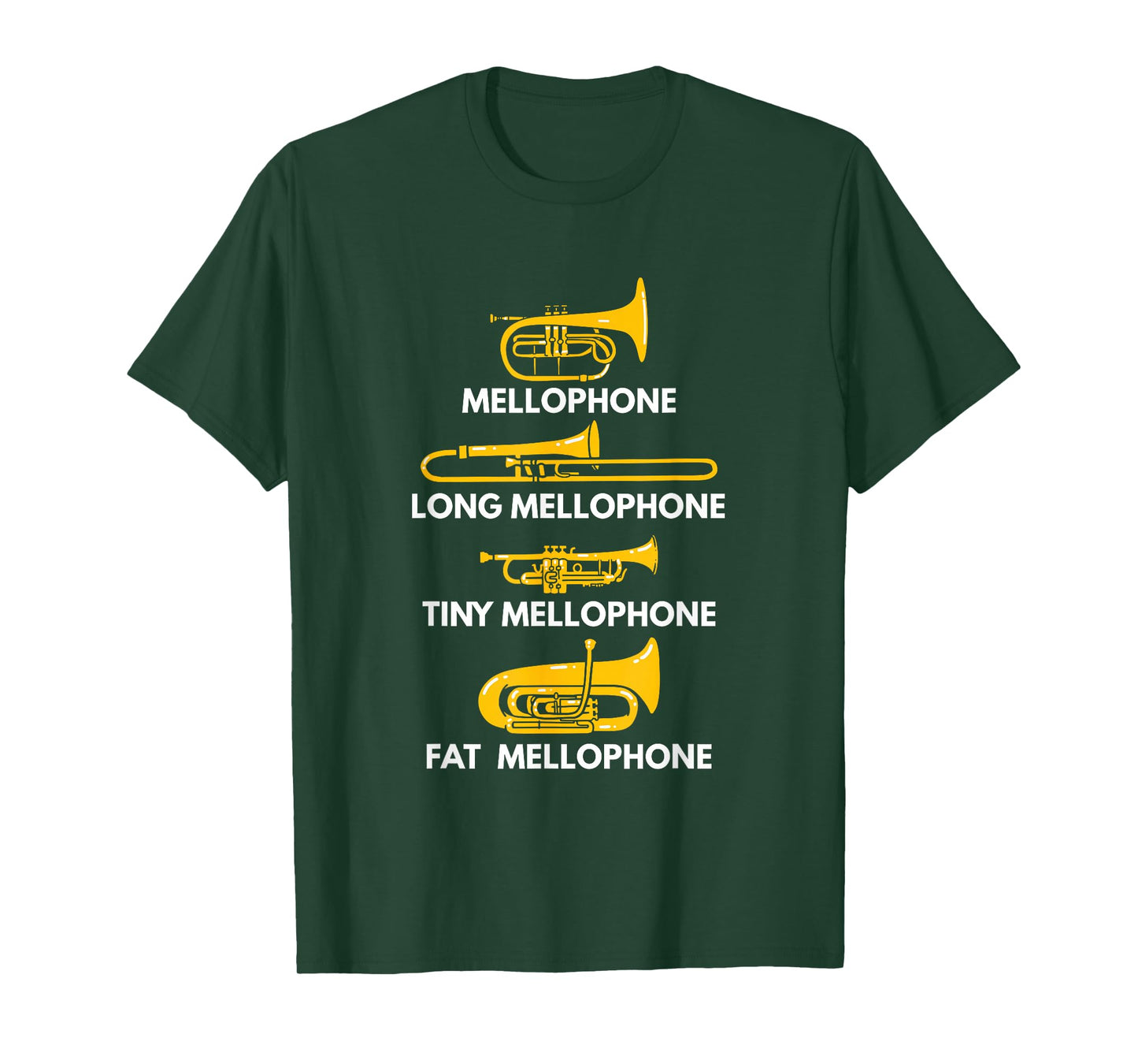 Mellophone Types of Mellophones Marching Band Mellophonist T-Shirt