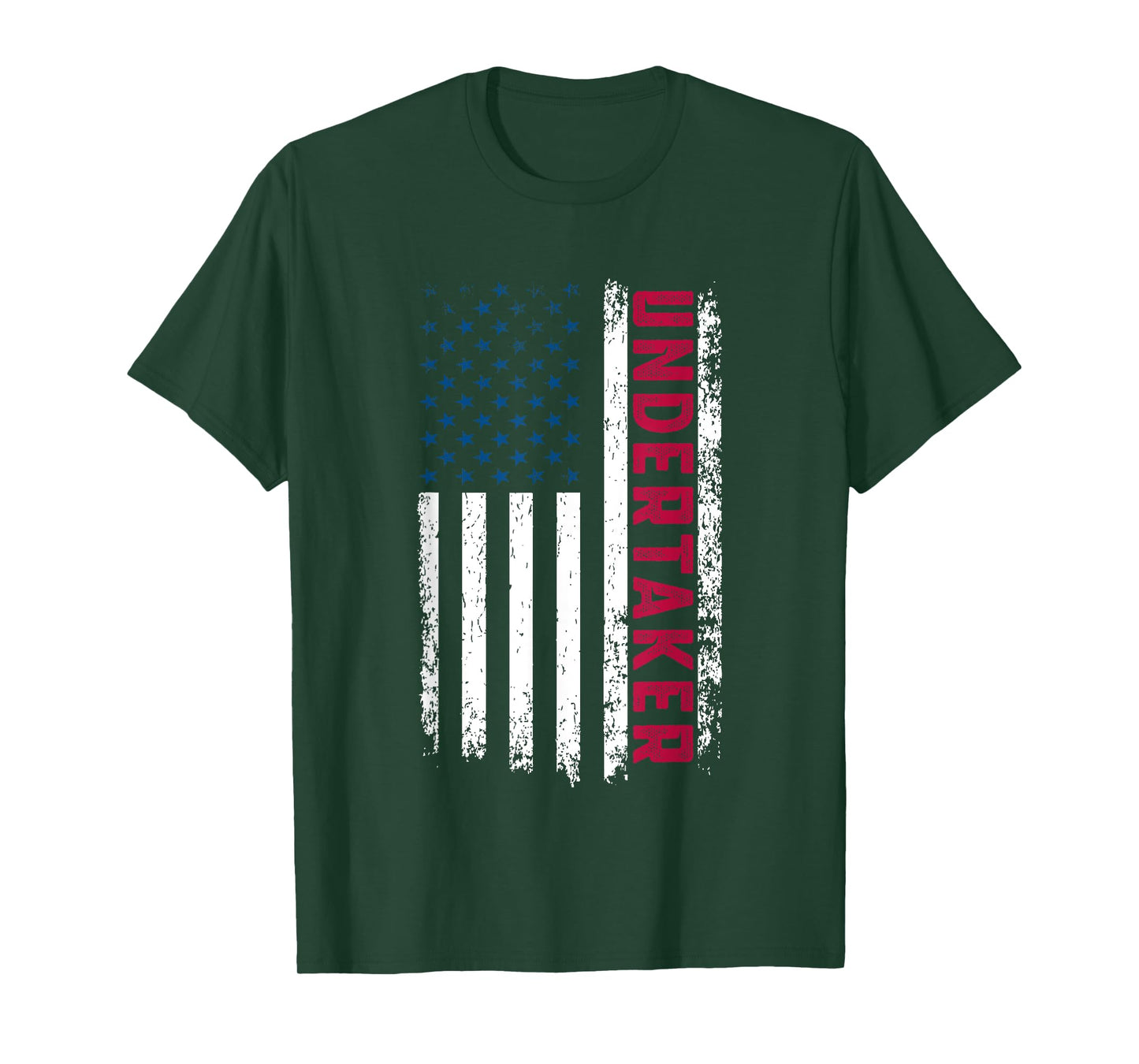 Undertaker American Flag 4th July USA Patriotic Undertaker T-Shirt
