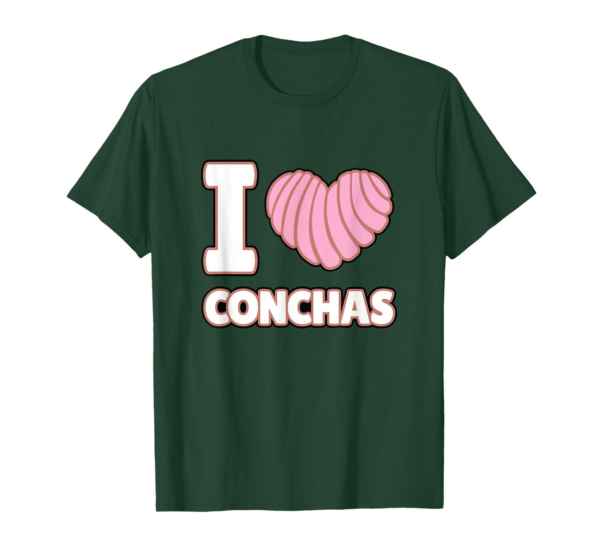 I Love Conchas Mexican Bread Lover Yummy Concha Pan de Dulce T-Shirt