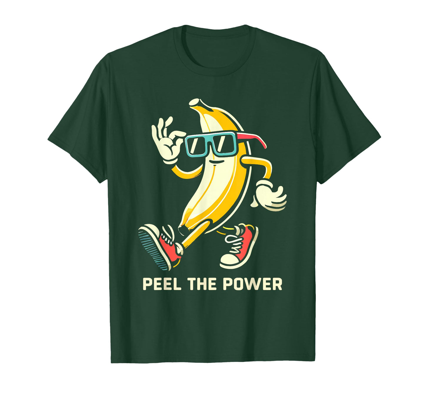 Retro Banana Pun Novelty Men Women Kids Funny Banana T-Shirt