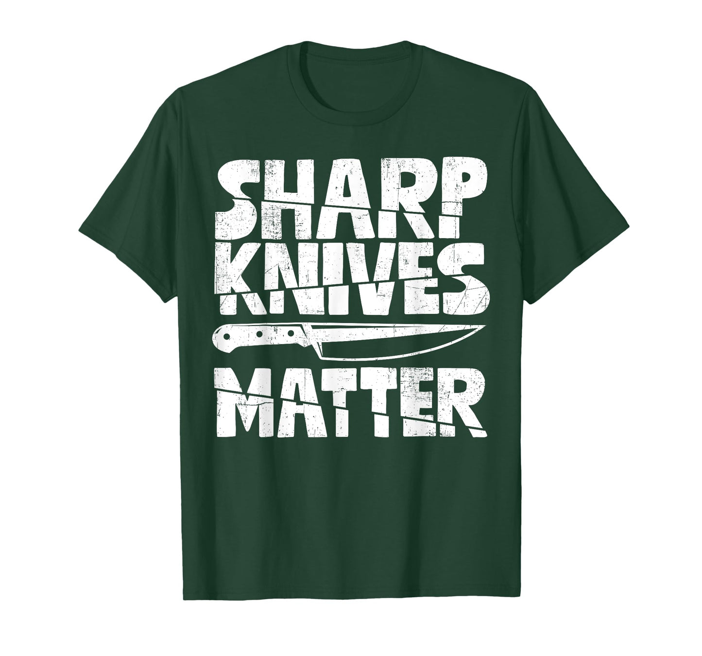Chef Sharp Knives Matter Funny Cook Culinary Vintage T-Shirt