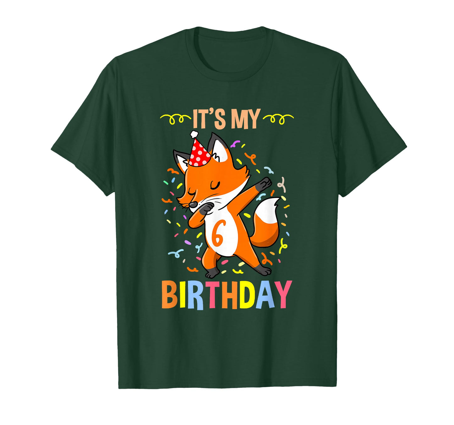 Its My 6th Birthday Fox T-Shirt