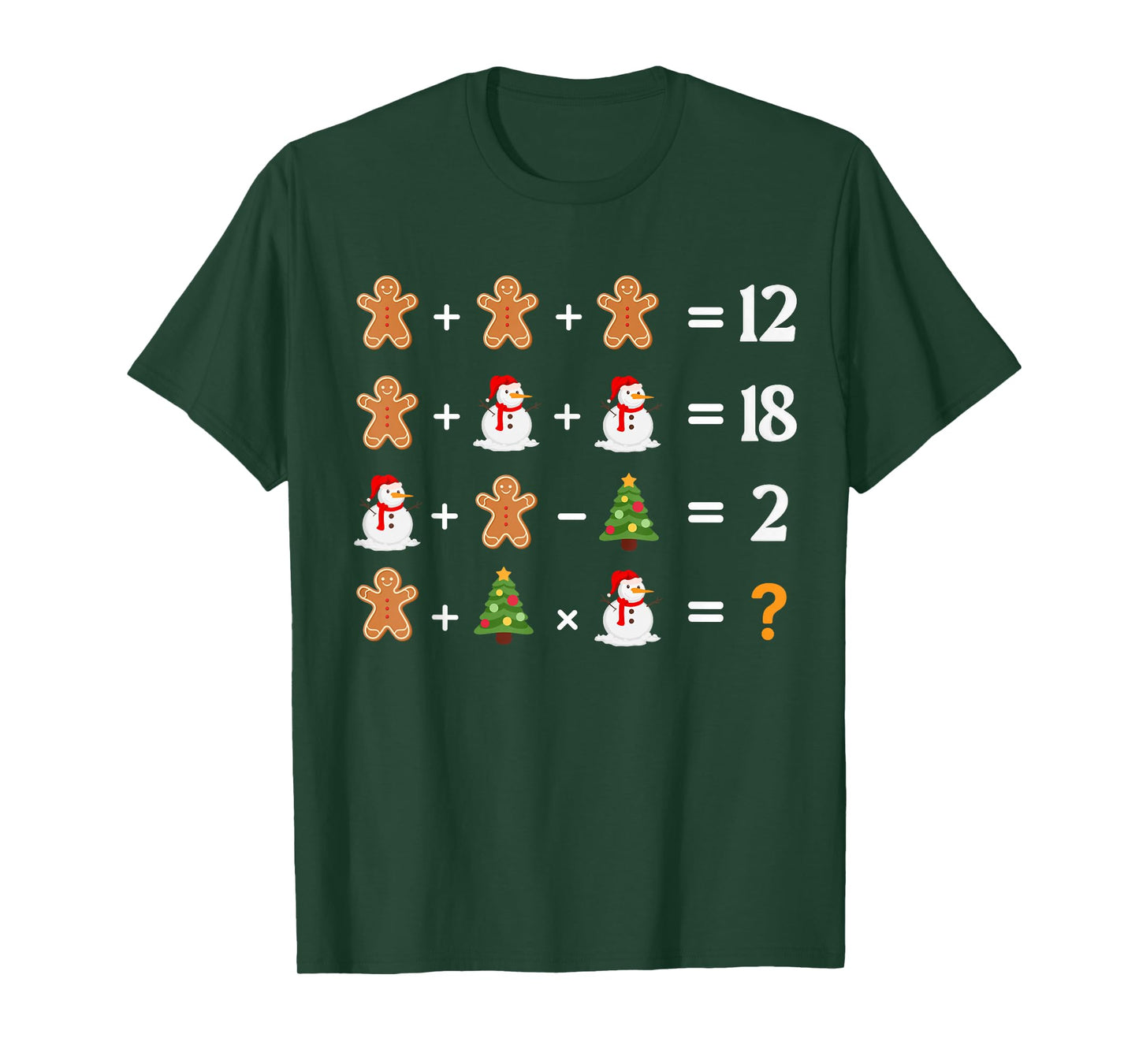 Funny 6 7 Meme Christmas Order of Operations Math Teacher T-Shirt