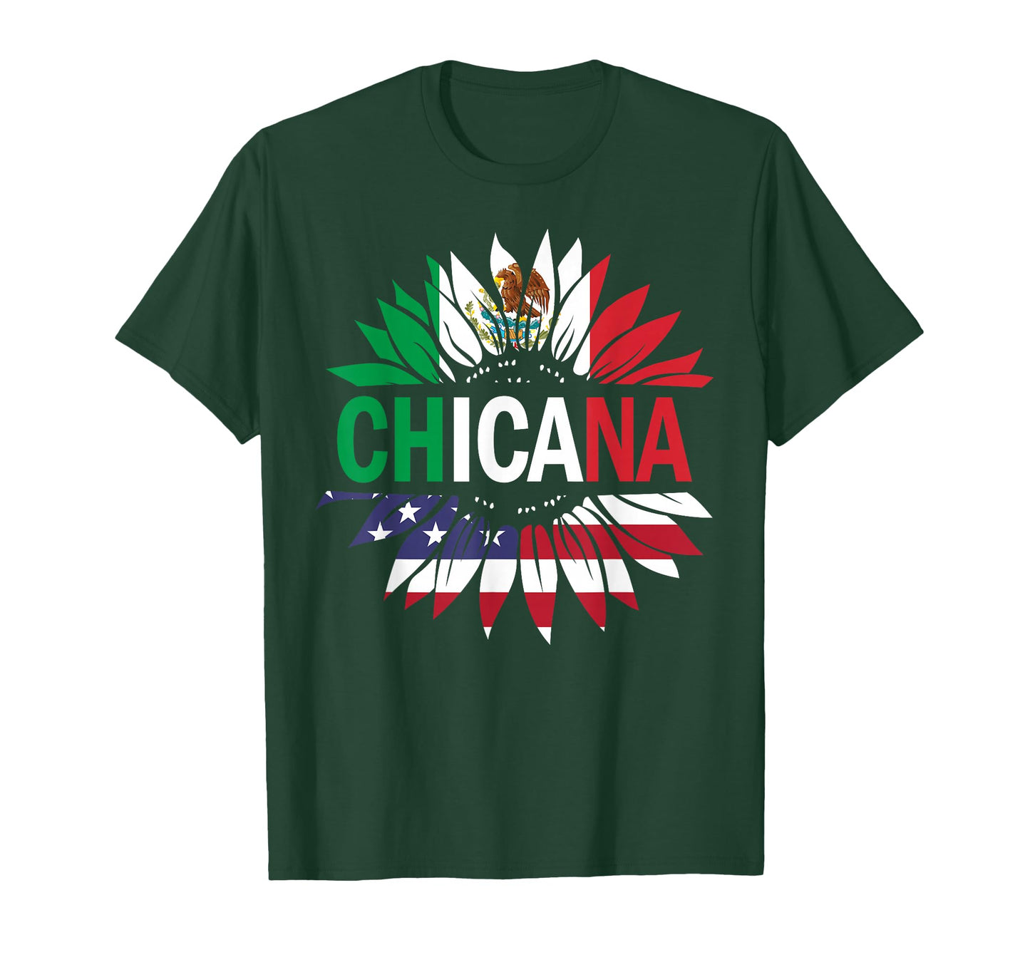 Chicana-Shirt Men Women Kids Girls Boys Mexican USA Flag T-Shirt