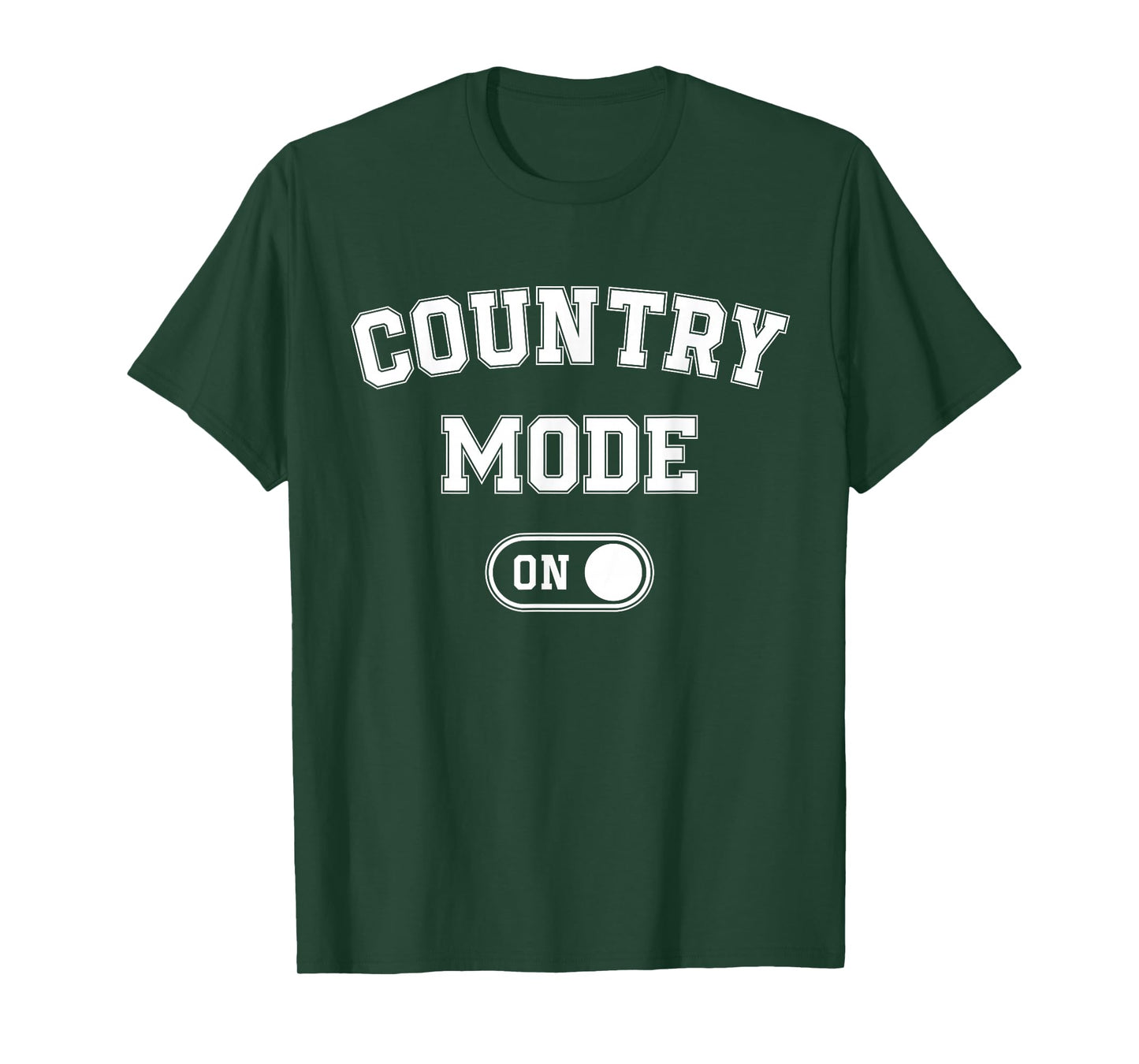 Country Mode On Funny Cowboy Gift Singer Farmer Cowgirl T-Shirt