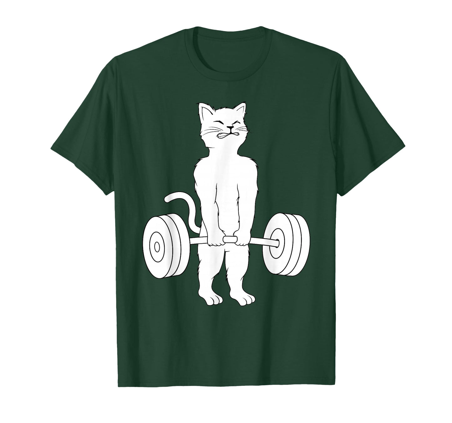 Cat Deadlift Shirt Powerlifting Kitty Tee Weightlifting Cat T-Shirt