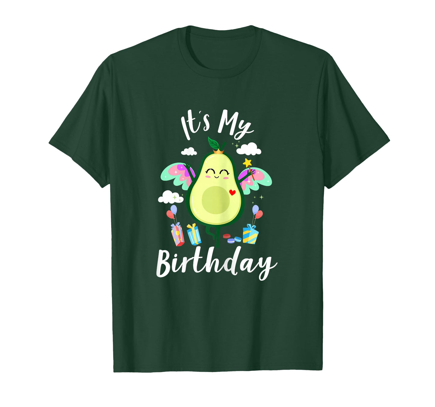 Avocado-Shirt Kids Toddler Girls Funny Cute It’s My Birthday T-Shirt