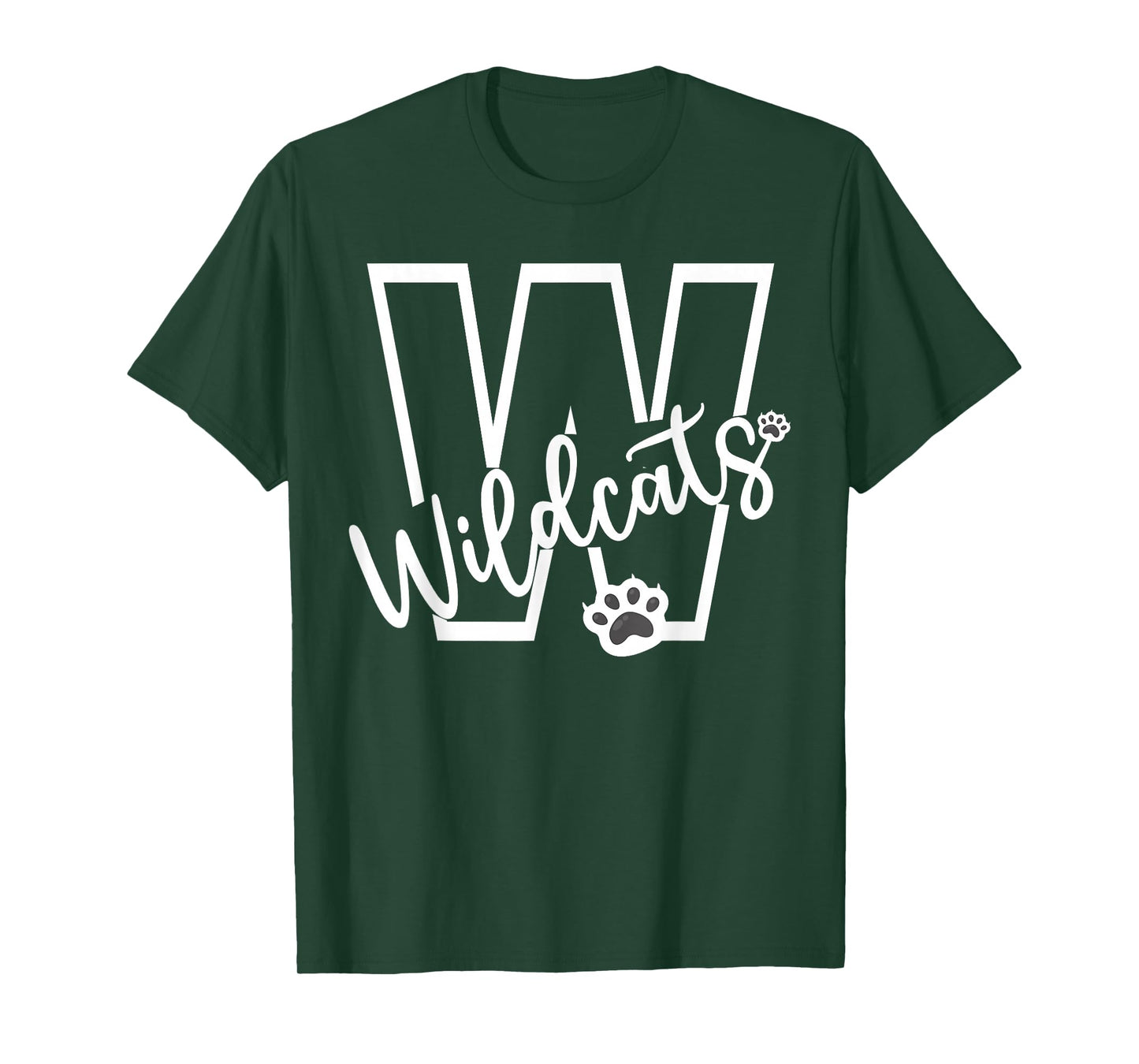 Wildcats School Sports Fan Team Spirit Football Baseball T-Shirt