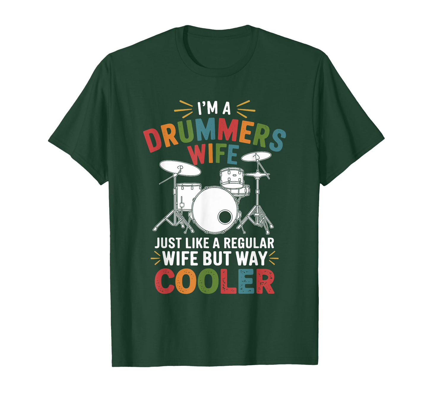 Drummer'S Wife, Drumming Percussionist And Drums Player T-Shirt
