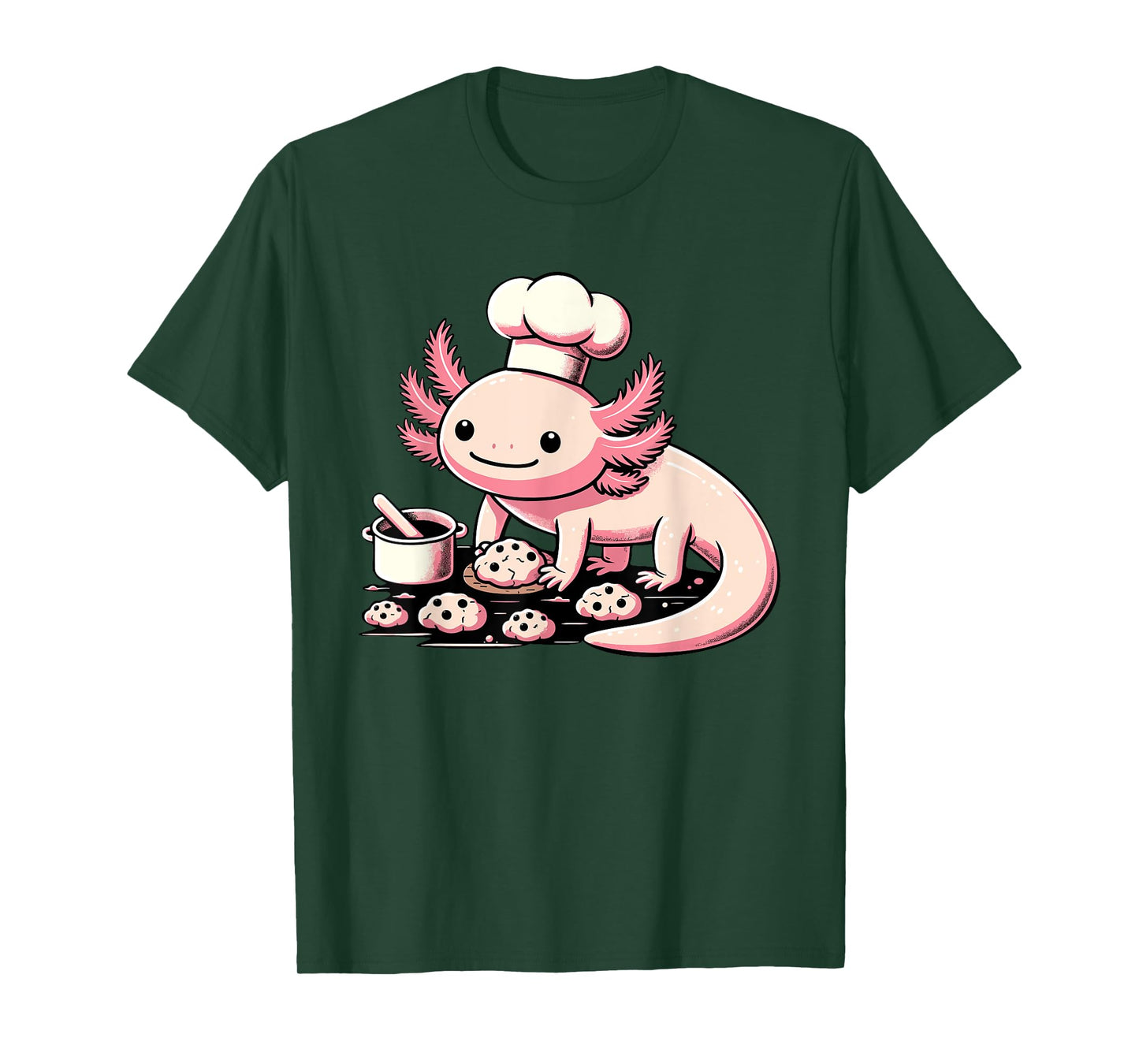 Axolotl Baking Cookies Chocolate Lover Cookie Baker T-Shirt