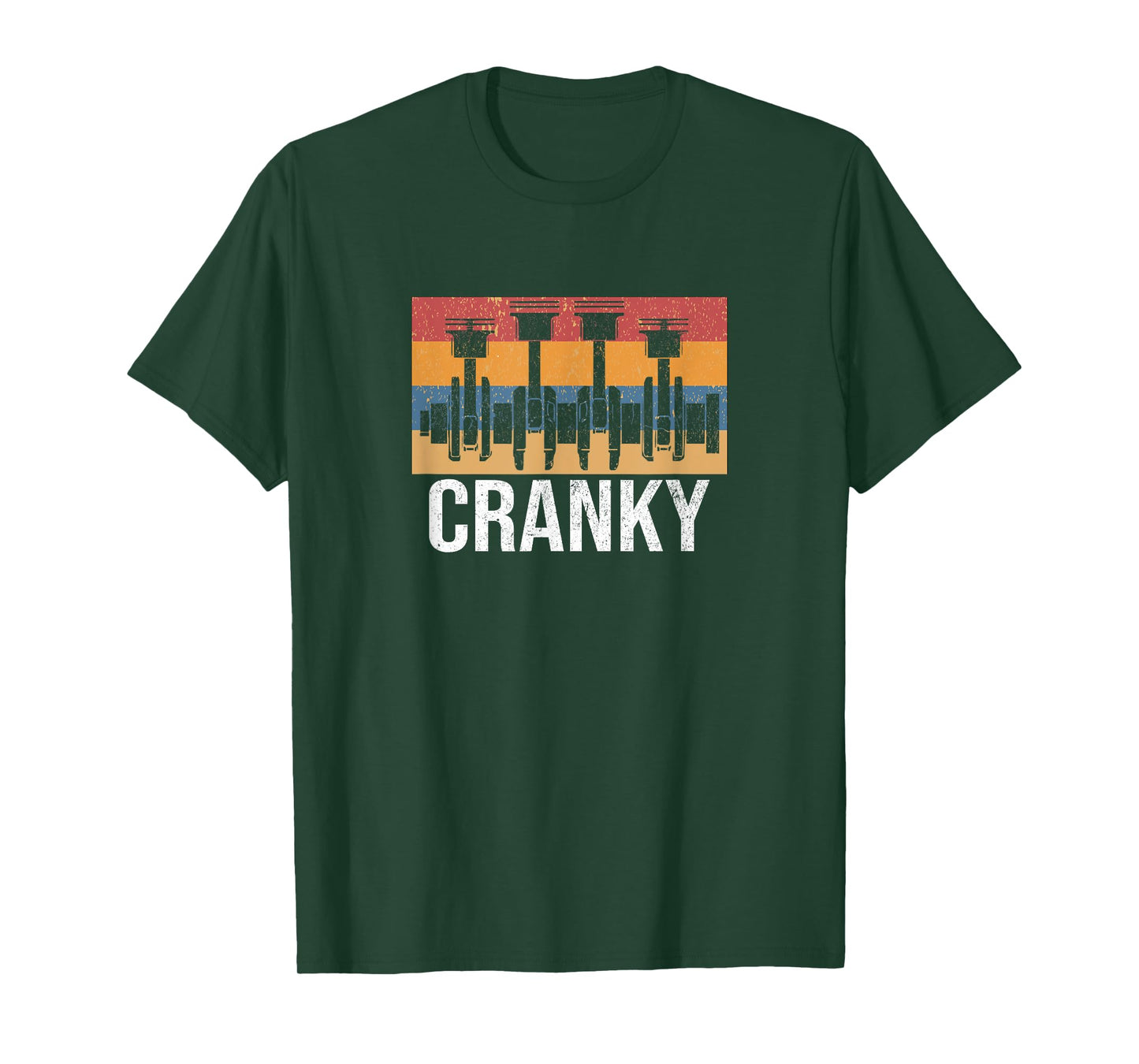 Cranky Car Engine Crankshaft Cars Lover Mechanics Father Day T-Shirt