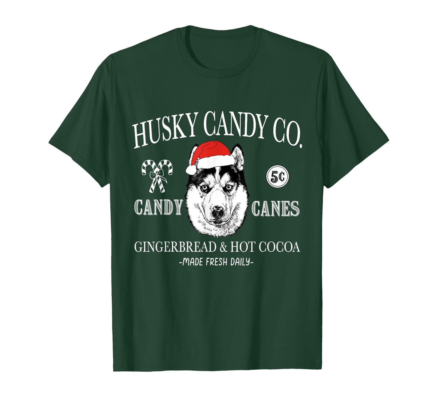 Funny Santa Siberian Husky Mom Christmas Vintage Holiday T-Shirt