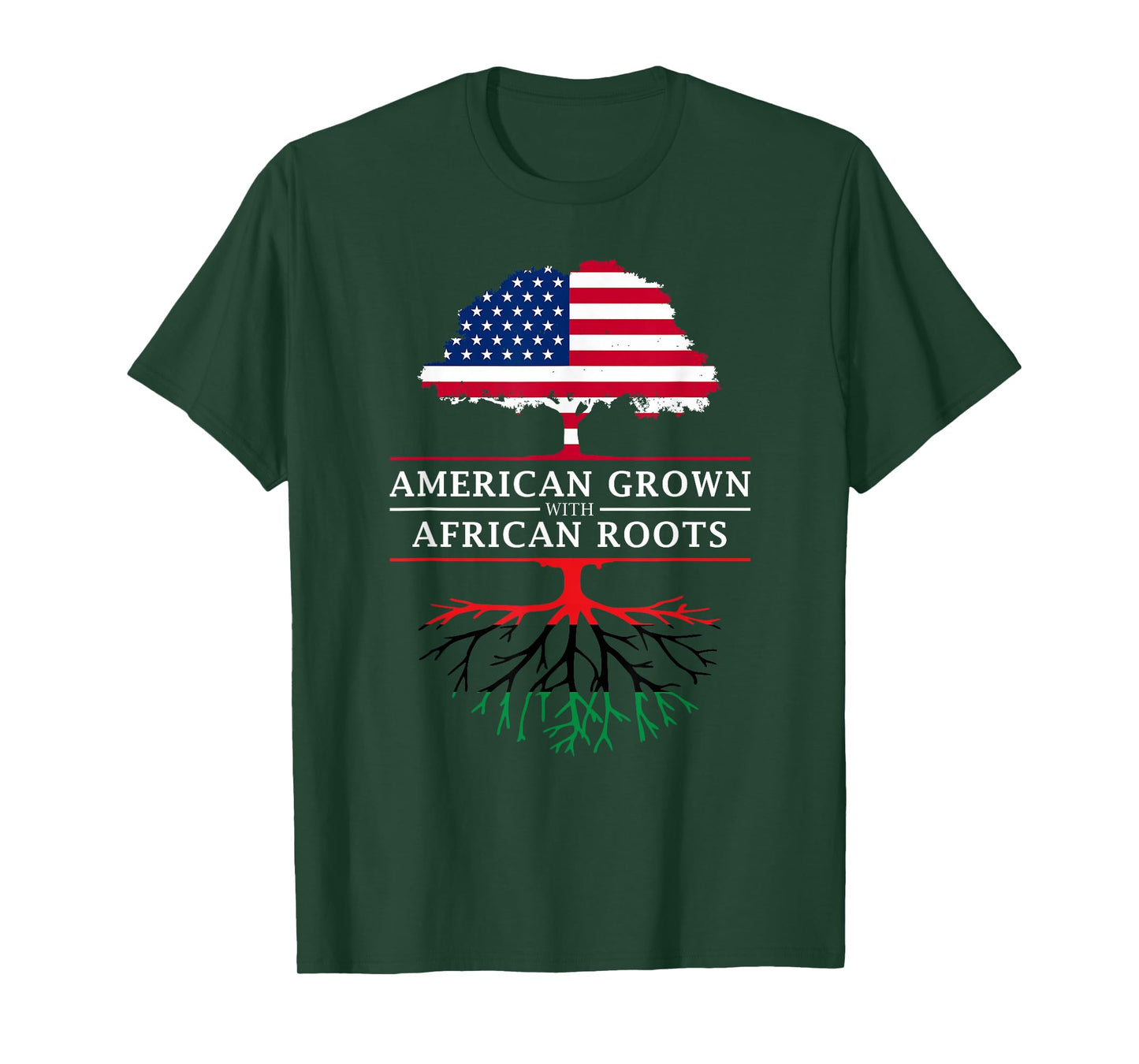 American Grown with African Roots - Pan Africa T-Shirt