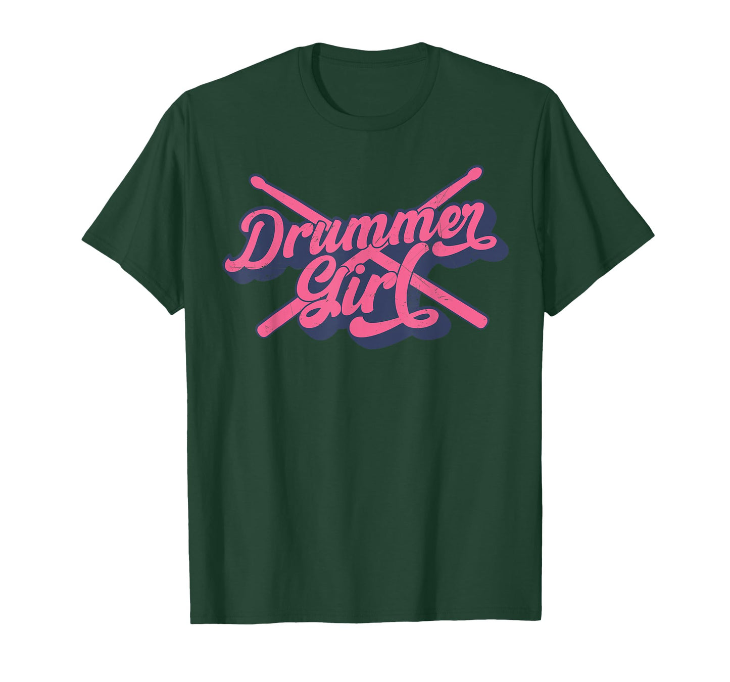 Drummer Girl Gifts Vintage Drumsticks Drumming Girls T-Shirt