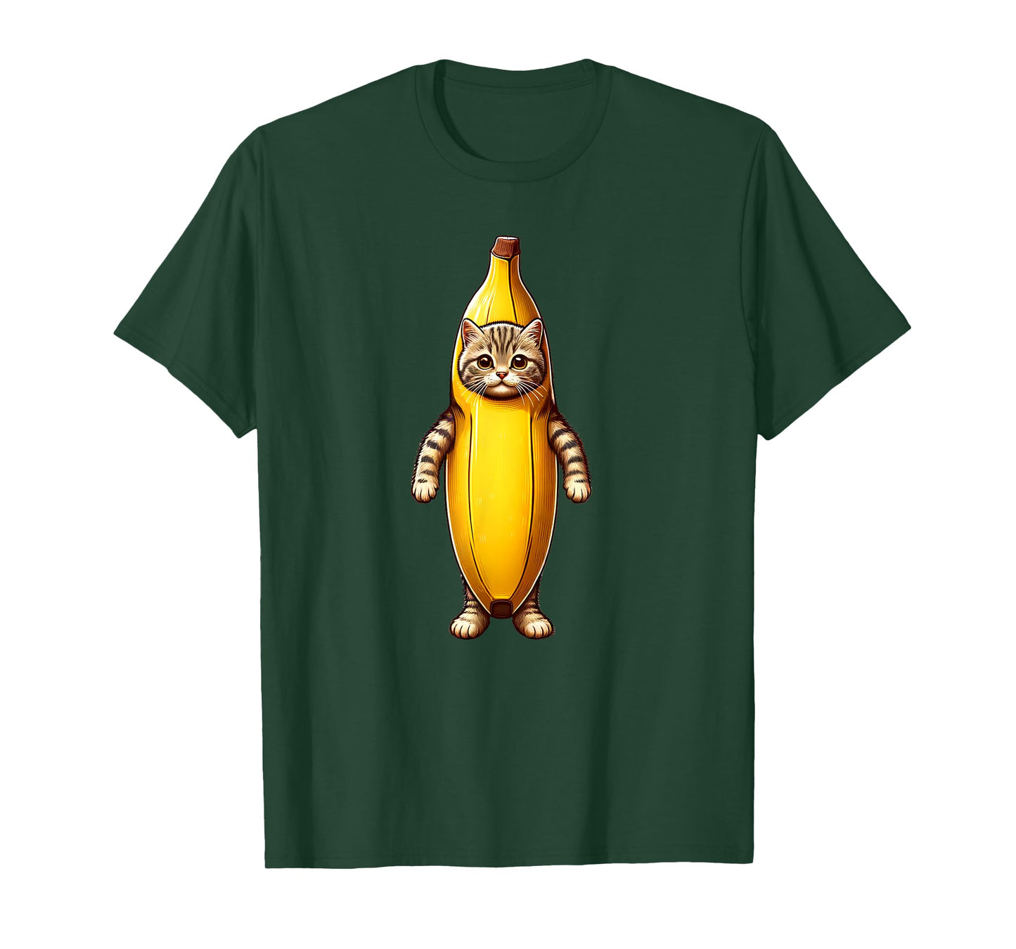 Happy Banana Cat Funny Cute Kitten Lovers T-Shirt