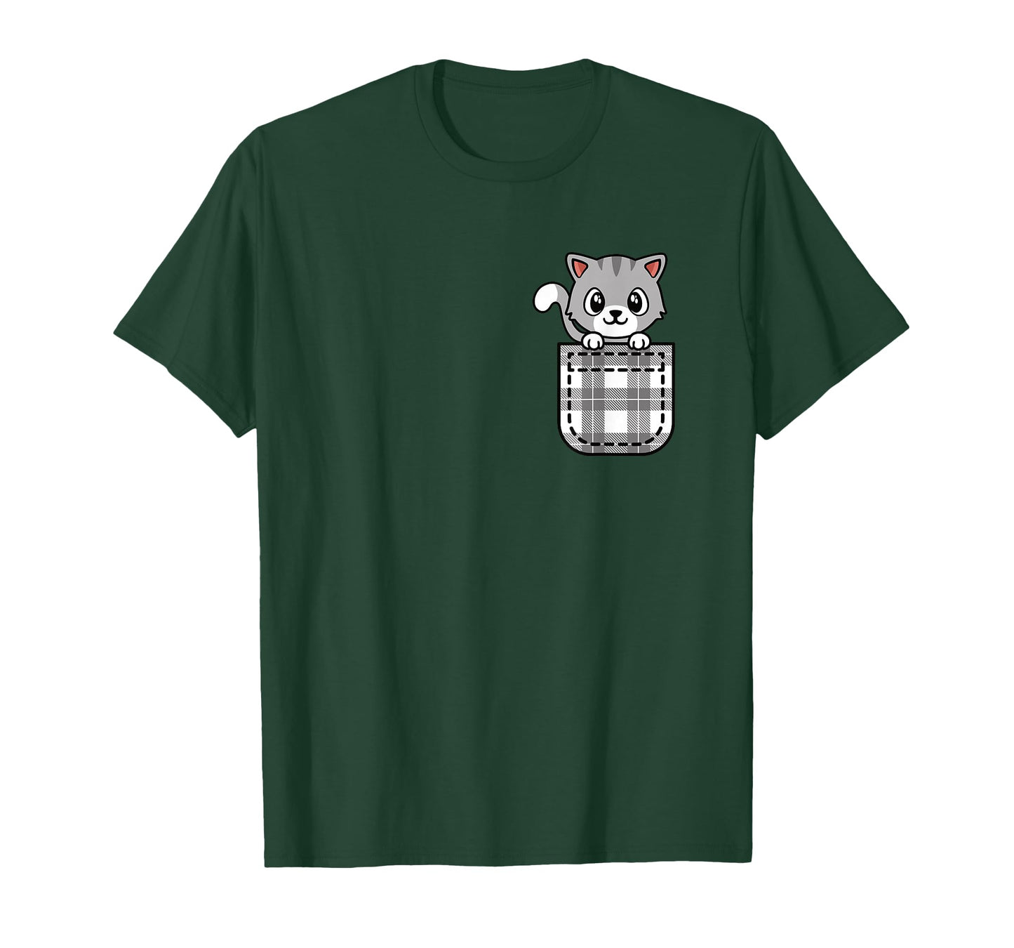 Funny Cat Pocket Kitten Lover Men Women Kids T-Shirt